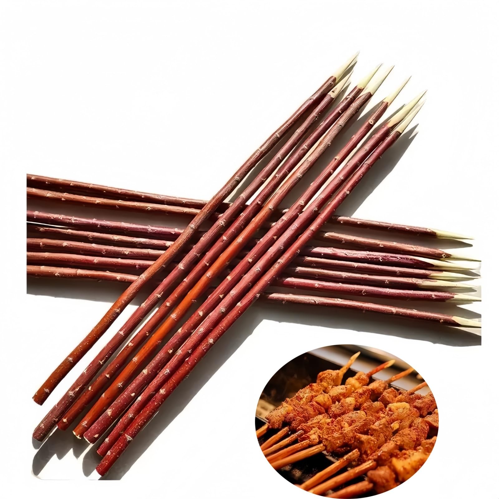 Amazon.co.jp: BDHD 天然柳枝串 BBQ用 竹串代用 焼き鳥 80本 串焼き